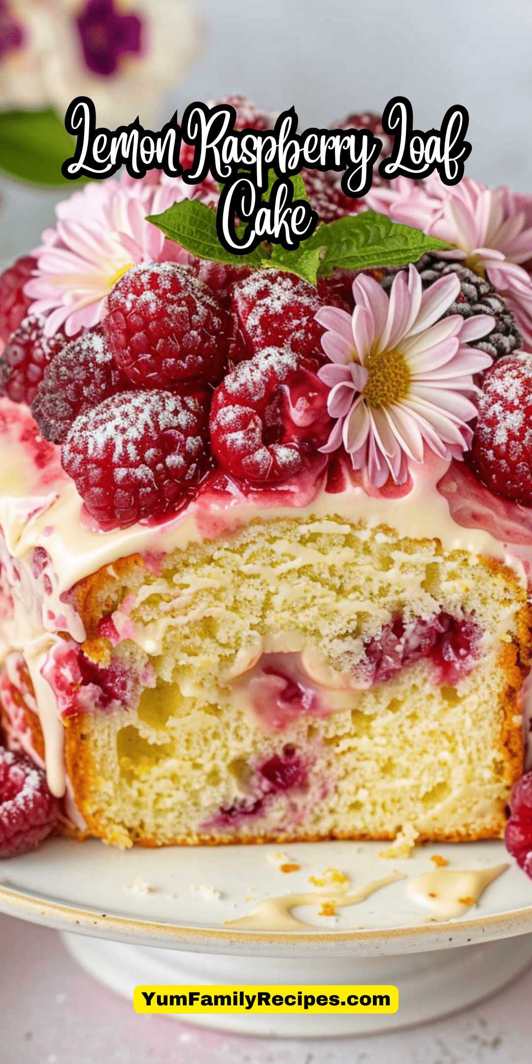 Lemon Raspberry Loaf Cake | Yum Family Recipes