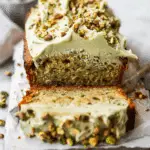 Vanilla Pistachio Loaf with Pistachio Frosting