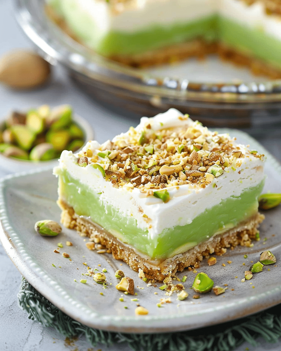 Pistachio Pie Bars