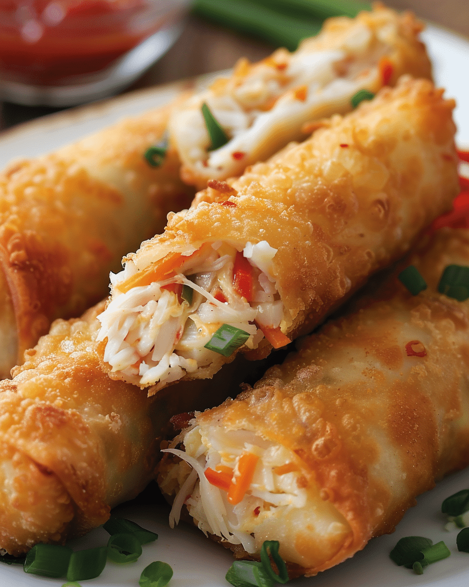 Crab Cake Egg Rolls Recipe
