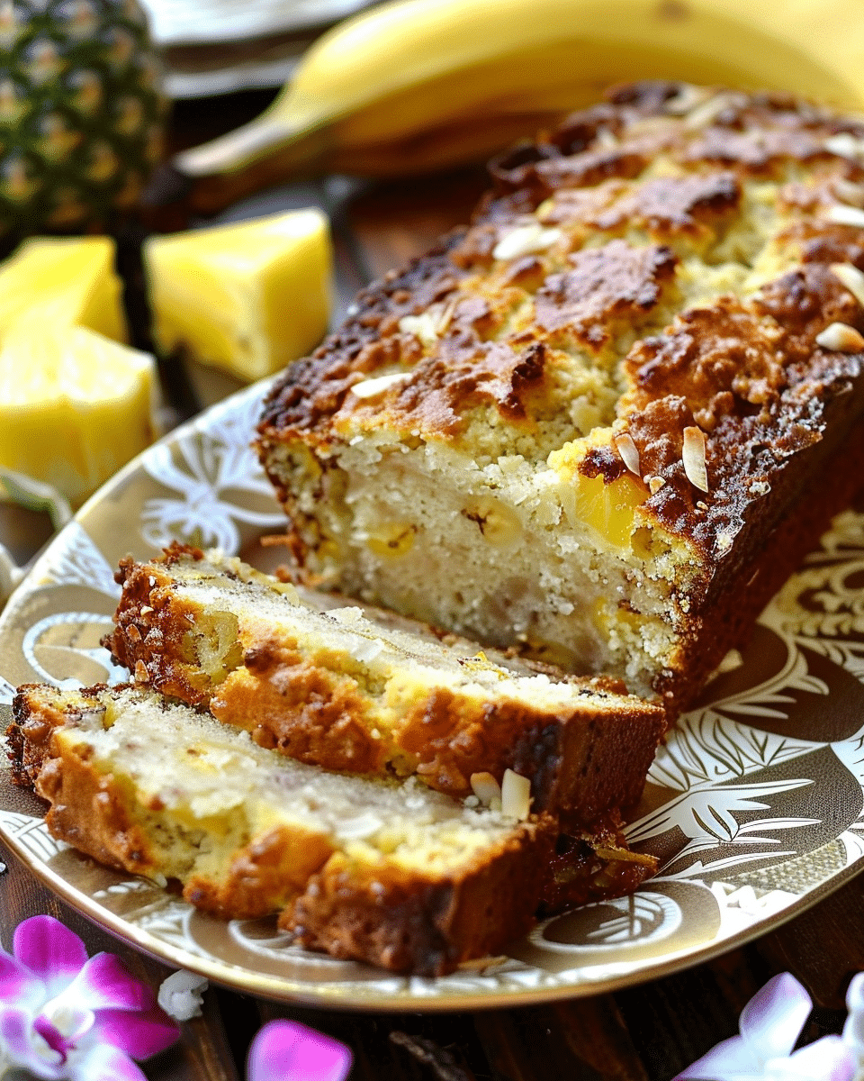 Coconut Pineapple Banana Bread: A Taste of Hawaii