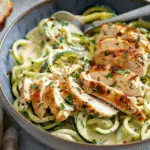 Zucchini Noodle Chicken Alfredo