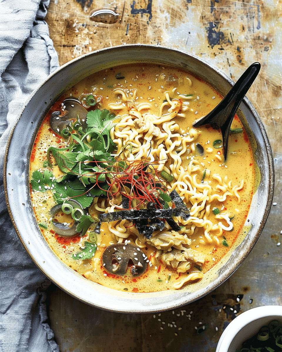 Spicy Coconut Curry Ramen