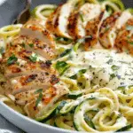 Zucchini Noodle Chicken Alfredo