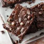 Double-Chocolate Zucchini Brownies