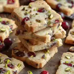 Cranberry Pistachio Shortbread Cookies: A Festive Delight for the Holidays