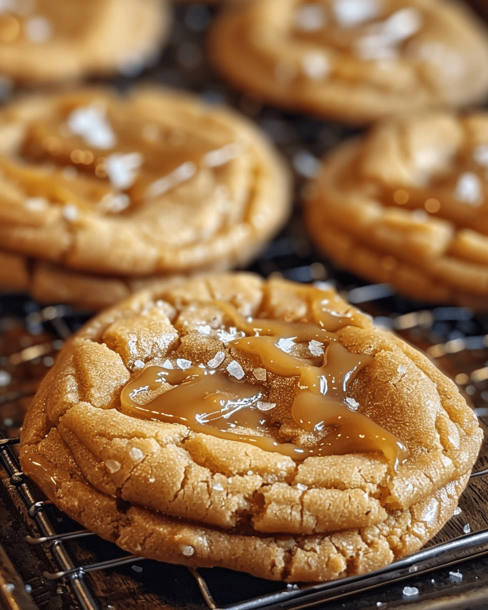 Delectable Easy Salted Caramel Cookies
