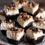 Mini Frozen Cannoli Cheesecake Bites