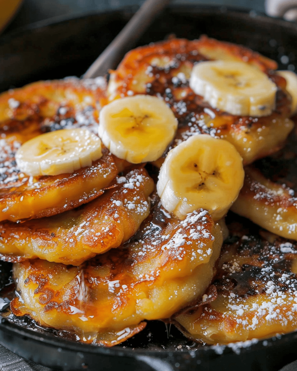 Skillet Banana Fritters