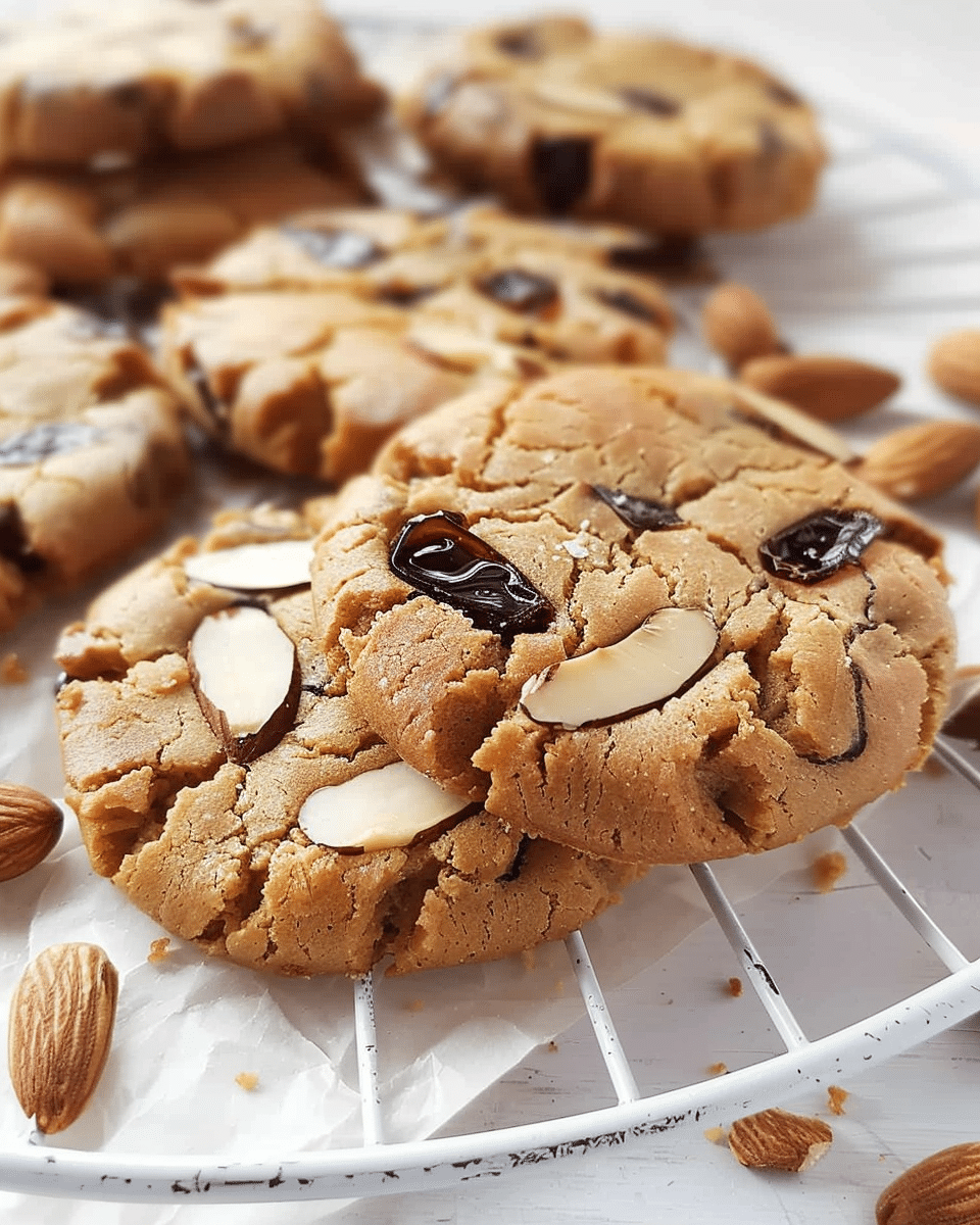 Date Almond Butter Cookies - 6 Ingredients, Egg Free