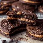 Chocolate Peanut Butter Filled Cookies