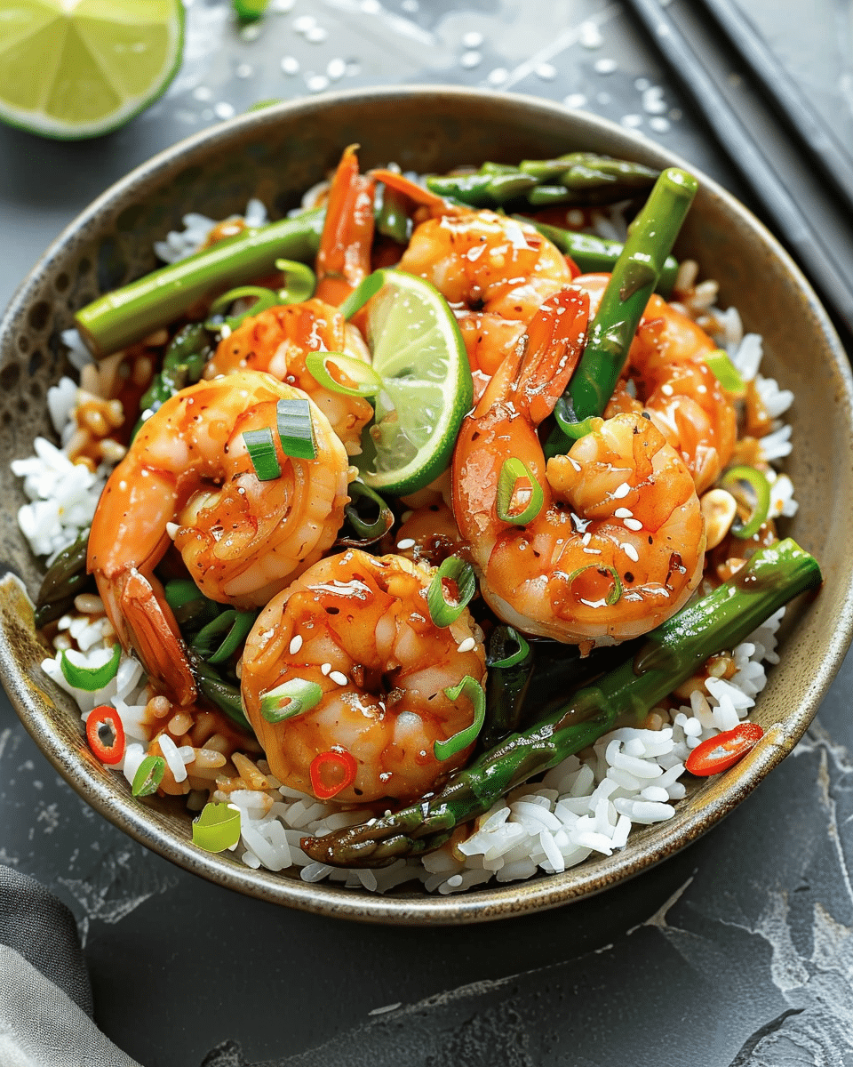 Sweet Chili Shrimp and Asparagus