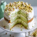 Coconut Pistachio Pudding Cake