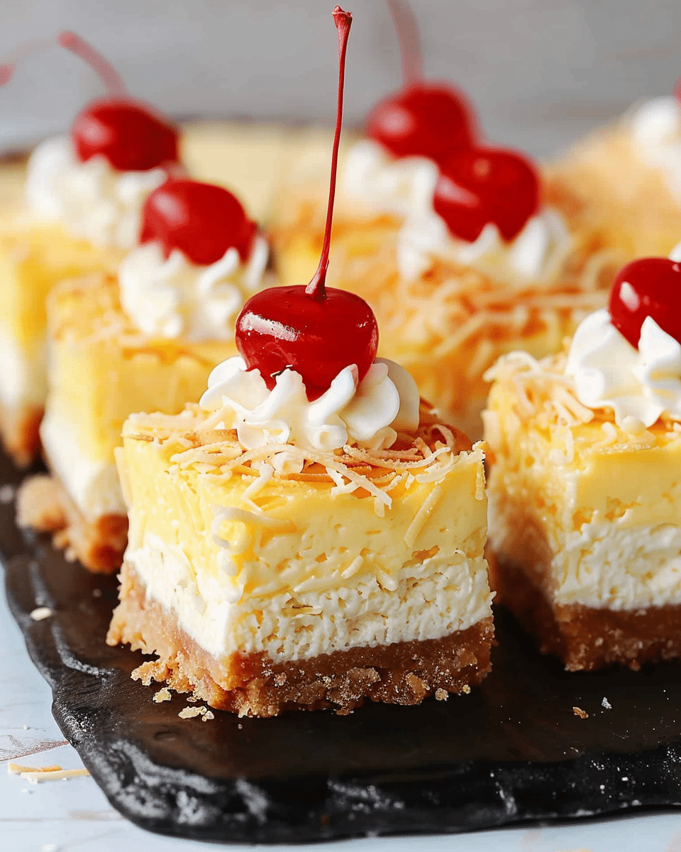 Piña Colada Cheesecake Bites