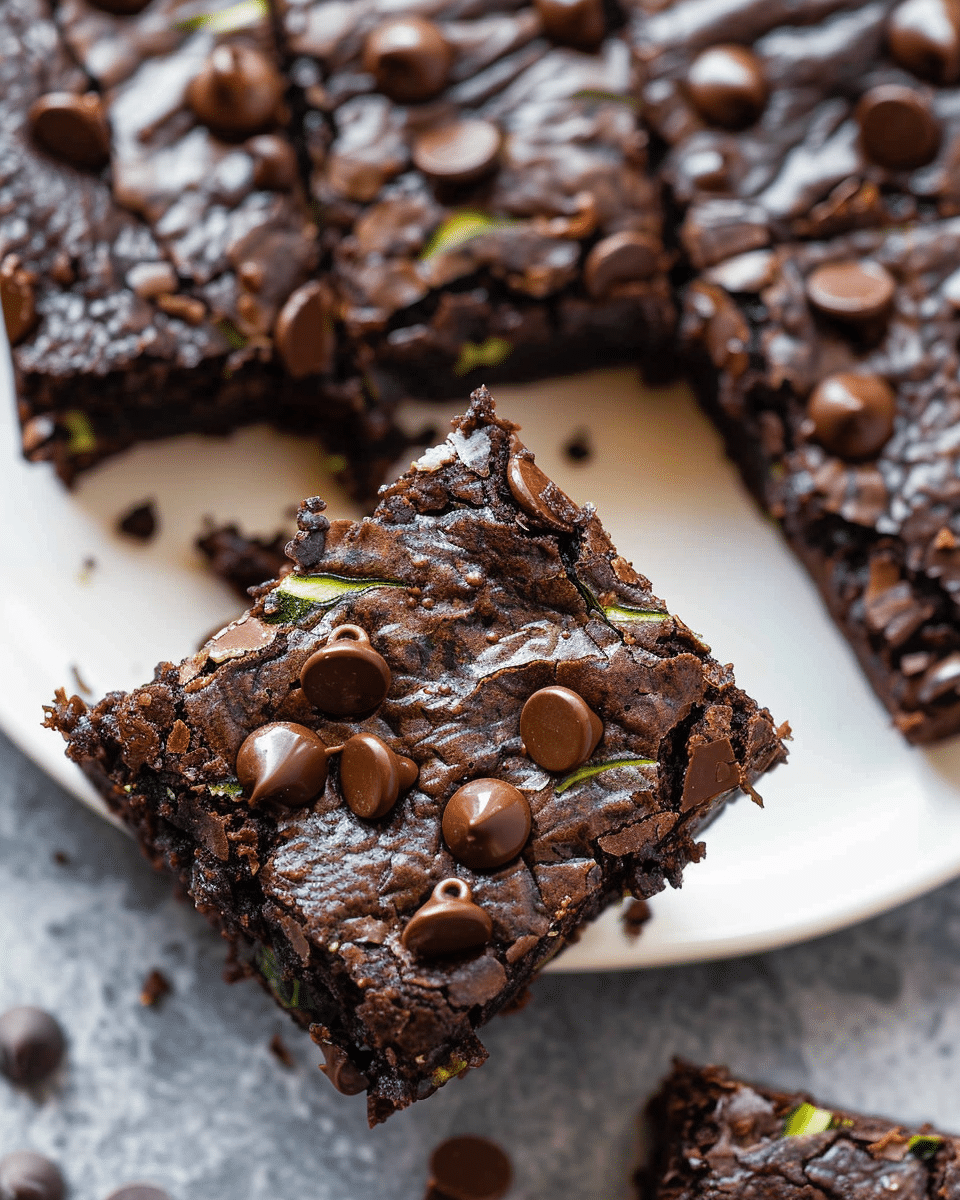 Double-Chocolate Zucchini Brownies