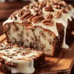Butter Pecan Cake Loaf with Cream Cheese Icing!
