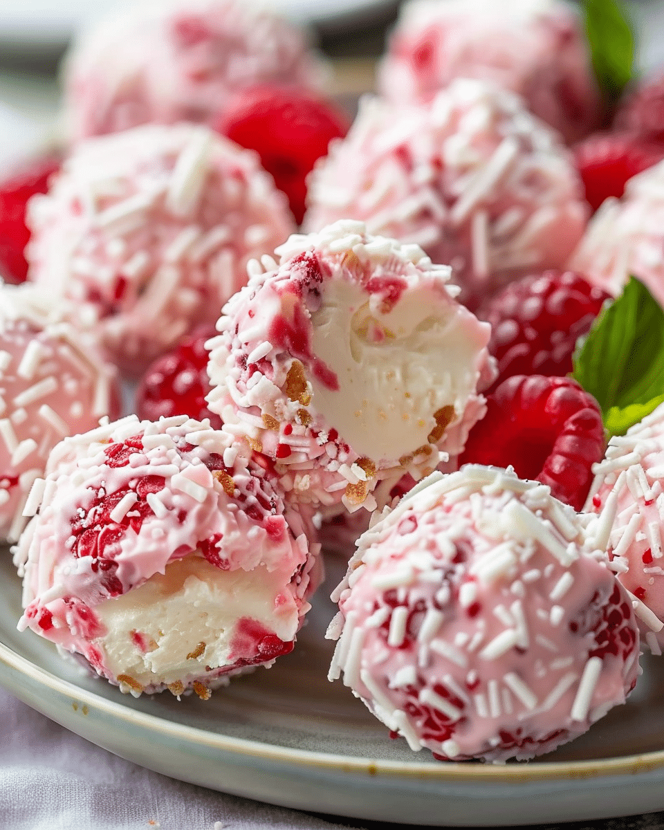 Raspberry Cream Cheese Bites