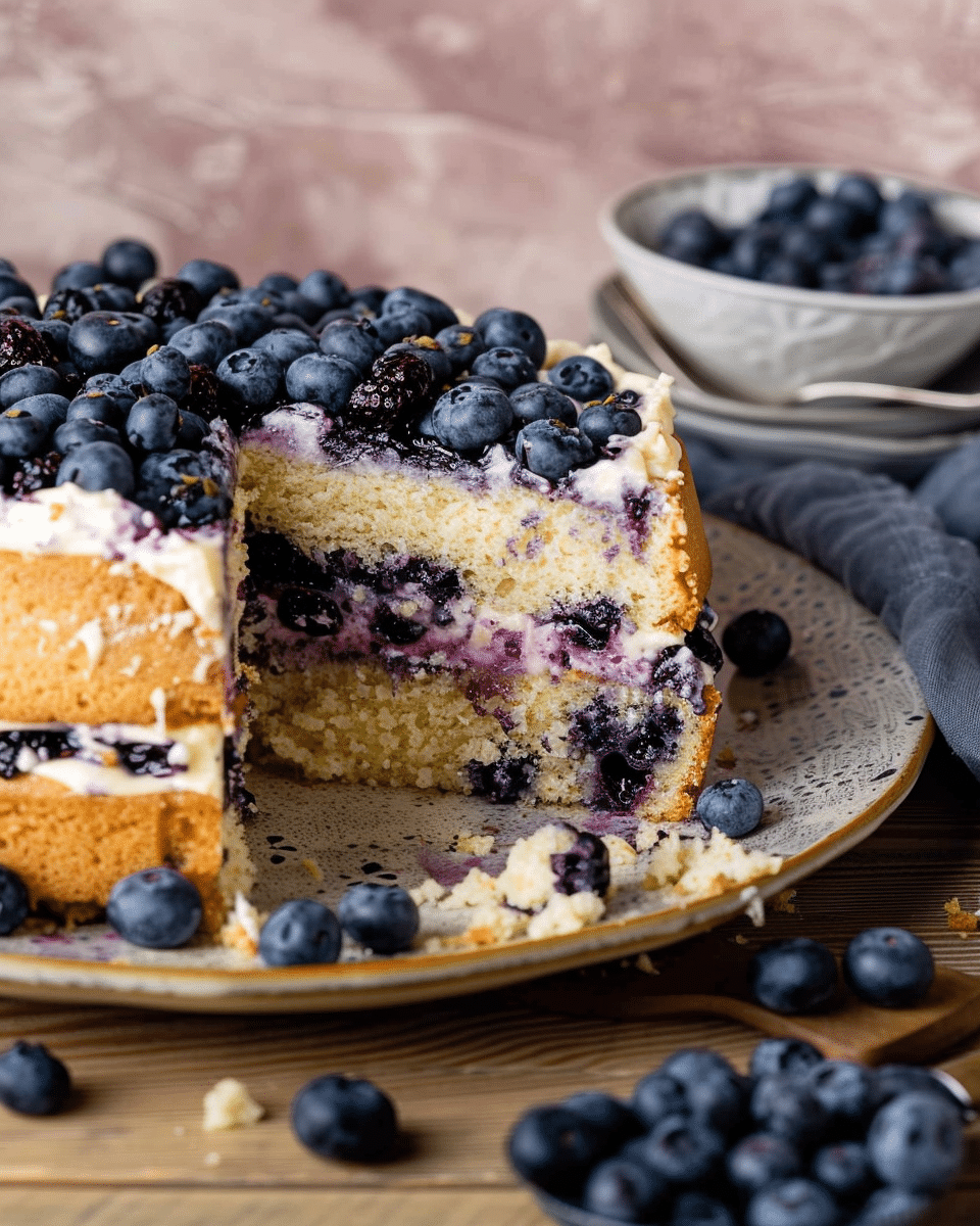 Blueberry Jam Cake