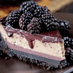 Dark Chocolate Blackberry Cheesecake