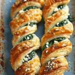 Spinach and Feta Puff Pastry Twists
