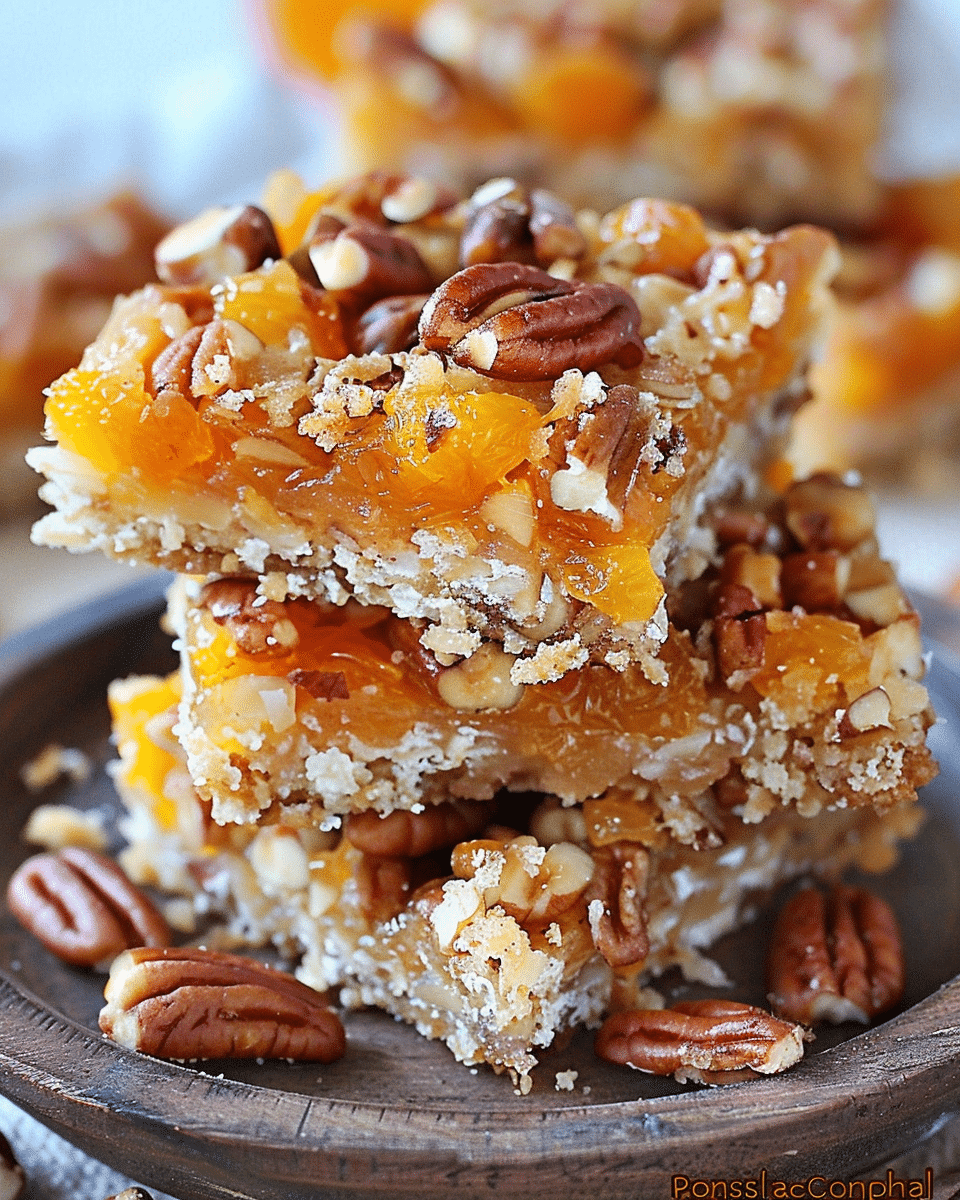 Apricot Coconut Pecan Bars
