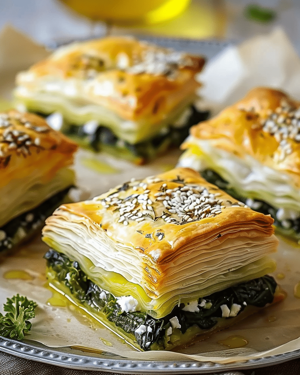 Savory Spinach and Feta Stuffed Puff Pastry