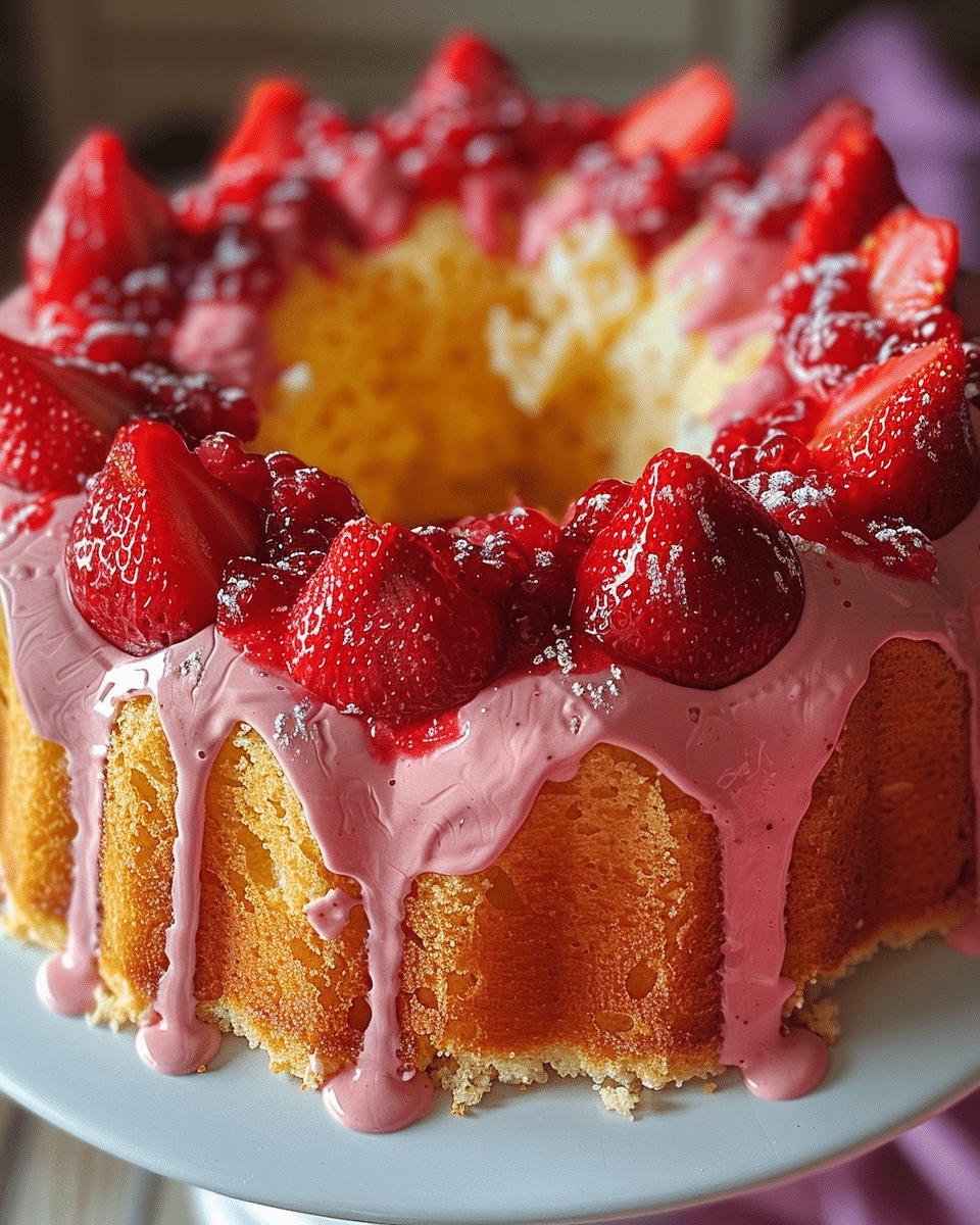 Strawberry Cheesecake Bundt Cake