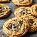 Salted Pistachio & Dark Chocolate Chunk Cookies