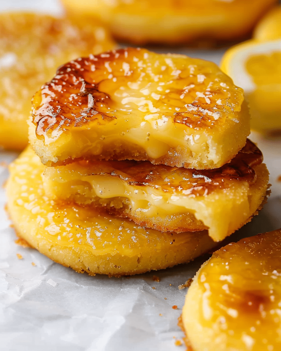 Lemon Crème Brûlée Cookies