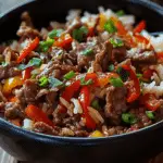 Beef and Pepper Rice Bowl