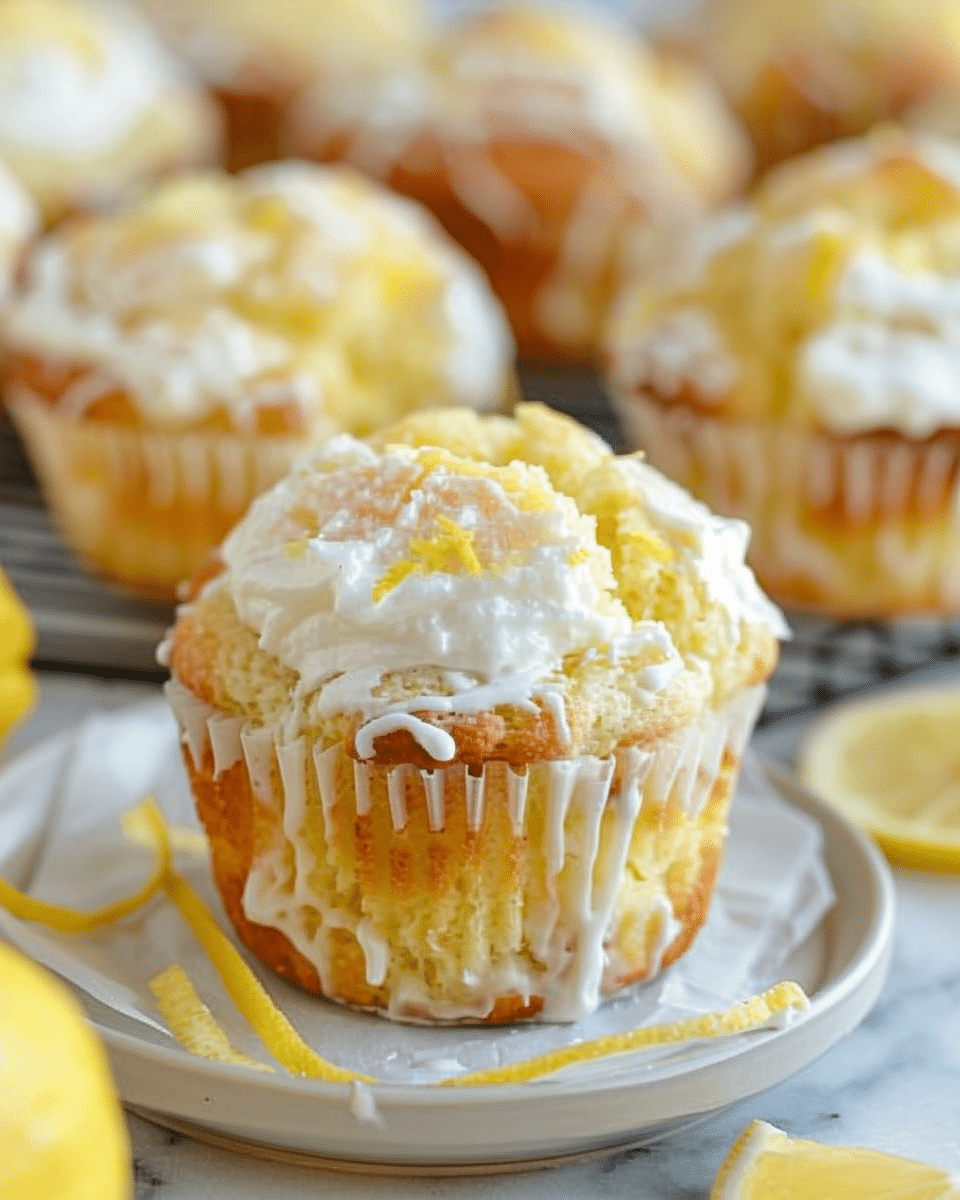 Lemon Cream Cheese Muffins