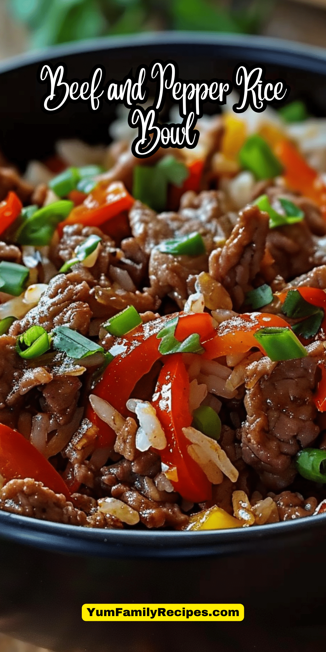 Pebber And Rice Beef and Pepper Rice Bowl | Yum Family Recipes
