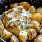 Slow Cooker Garlic Parmesan Chicken and Potatoes