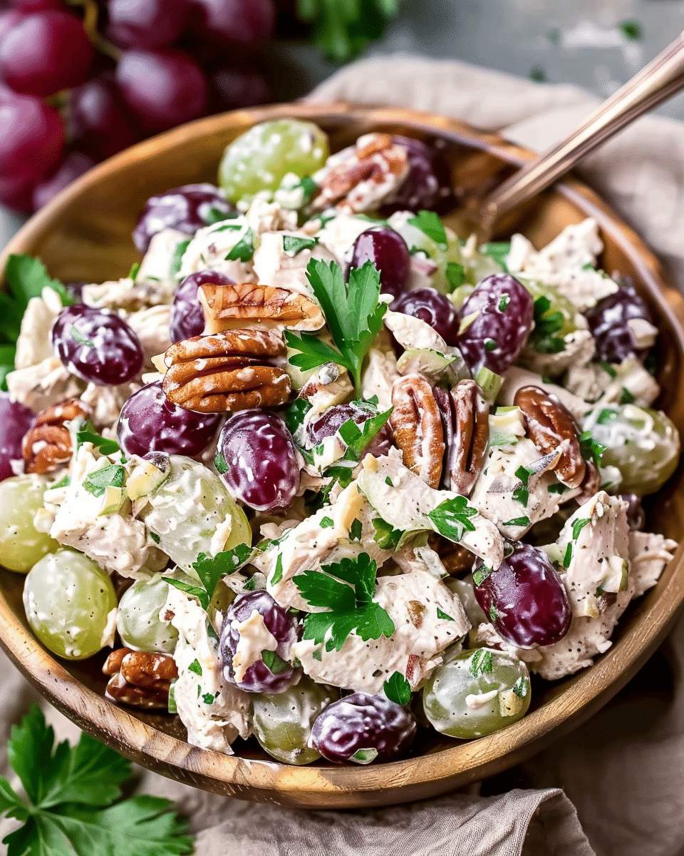 Chicken Salad with Grapes and Pecans