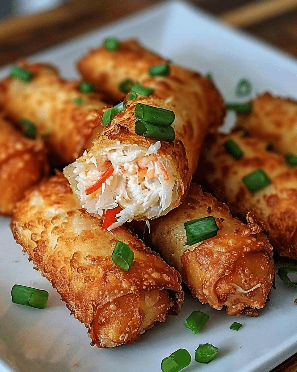 Crab Cake Egg Rolls