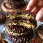 Chocolate Pistachio Kunafa Cookies