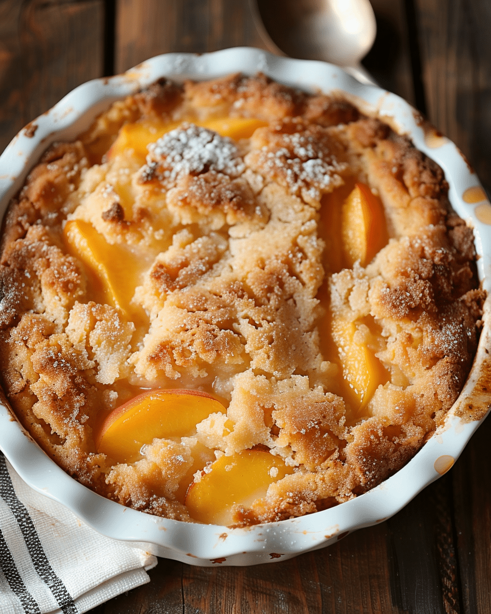 Best Peach Dump Cake