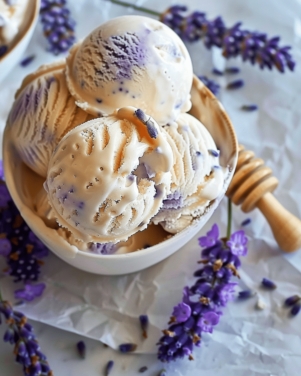Honey Lavender Ice Cream