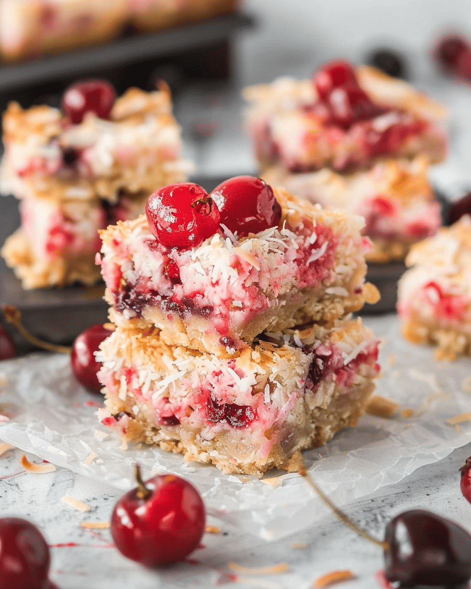 Cherry Coconut Magic Bars Recipe