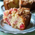 30-Minute Sour Cream Rhubarb Coffee Cake – Quick & Delicious!