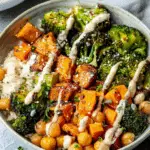 Roasted Veggie Chickpea Bowls Recipe