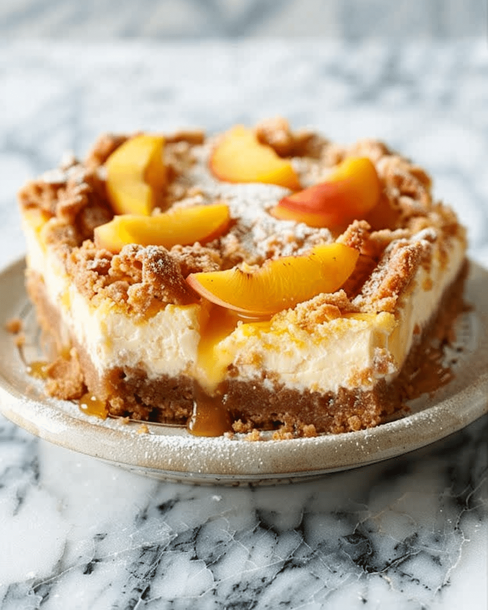 Peach Cobbler Cheesecake