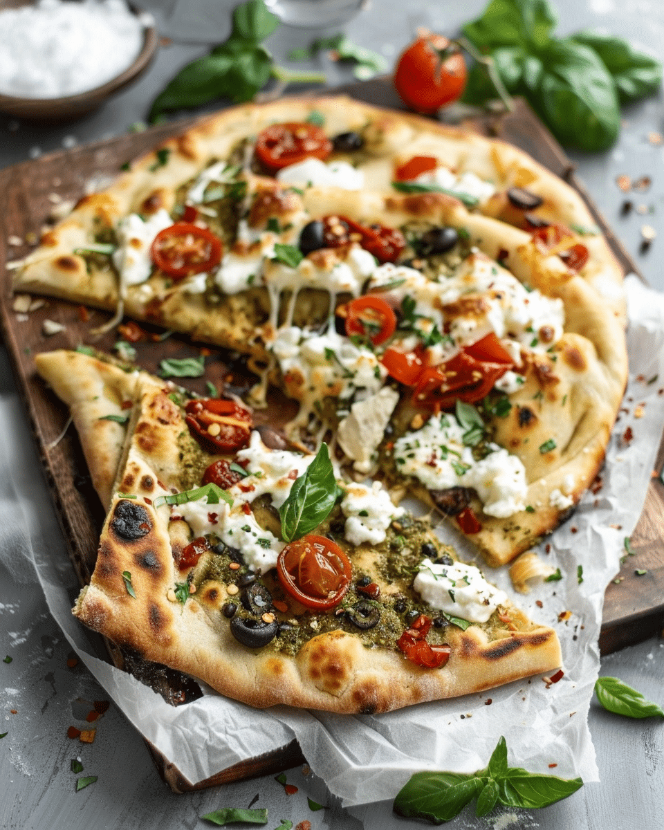 Homemade Mediterranean Flatbread