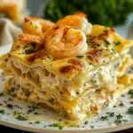Garlic Butter Shrimp Scampi Lasagna