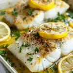 Baked Cod Recipe with Lemon and Garlic