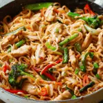 CHICKEN STIR FRY WITH NOODLES