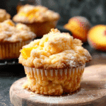 Peach Cobbler Muffins