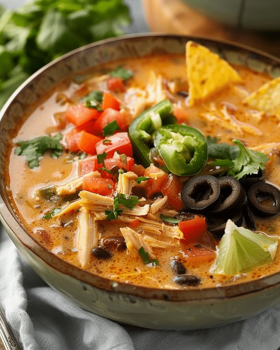 Creamy Chicken Tortilla Soup