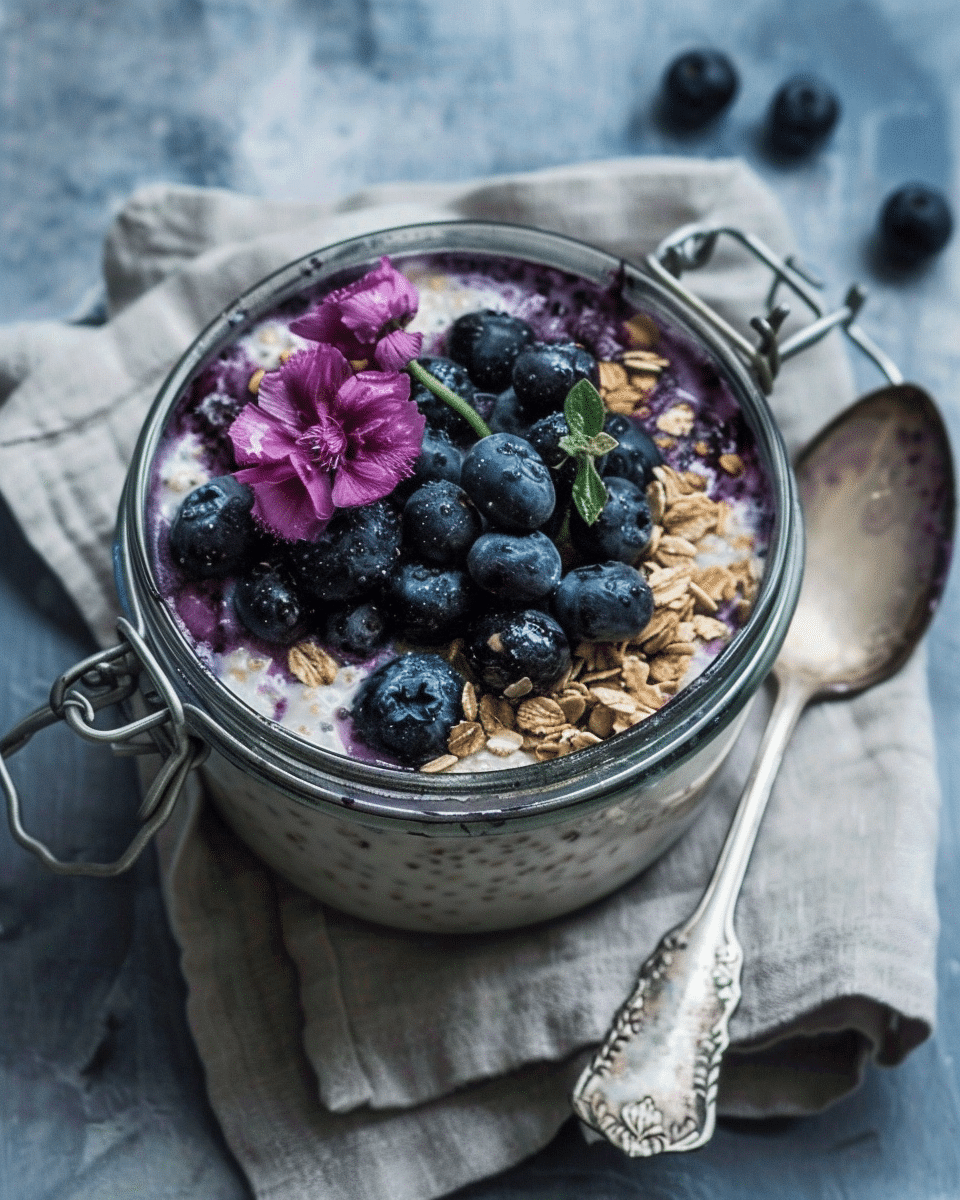 Blueberry Pie Overnight Oats