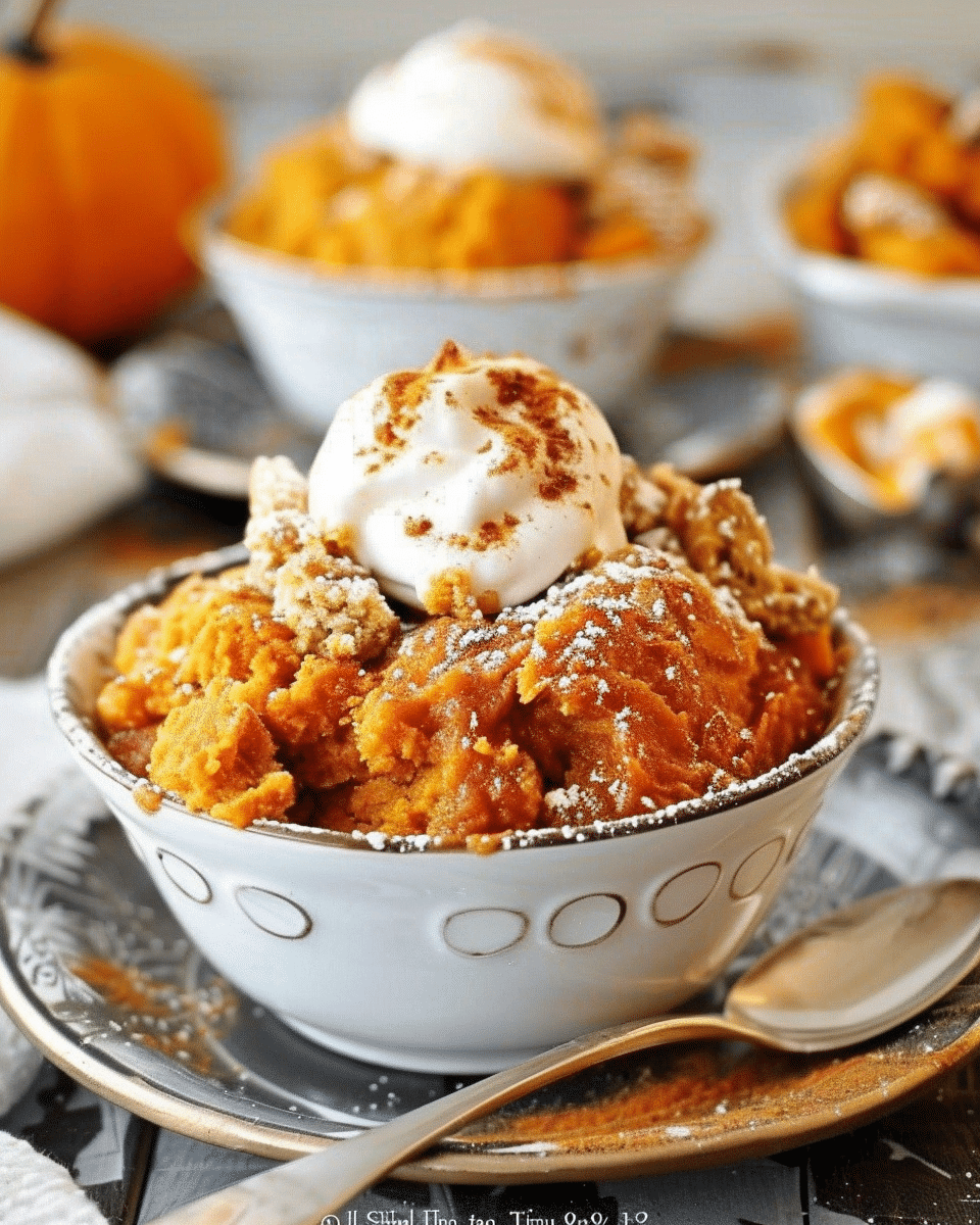 Crockpot Pumpkin Cobbler with Cake Mix